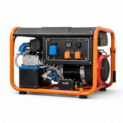 Газовый генератор 5.5 кВт REG SH7500 220В однофазный ручной открытый